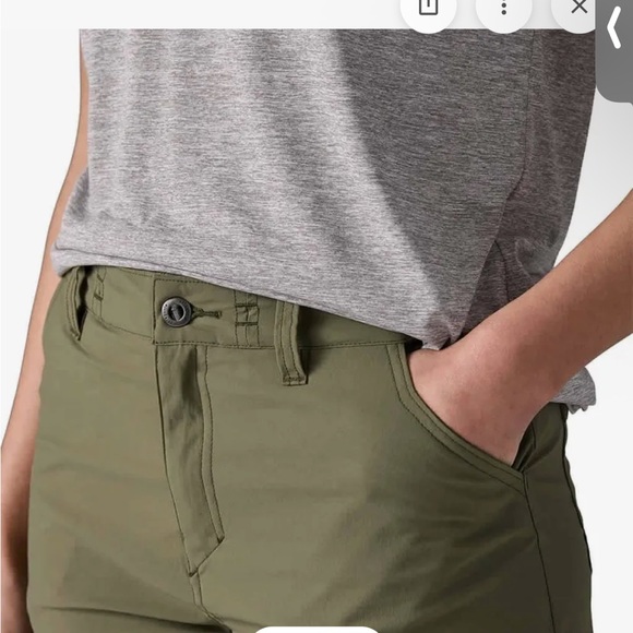 Patagonia Quandary 7” Hiking Shorts in Tent Green Size 4 - Picture 2 of 5